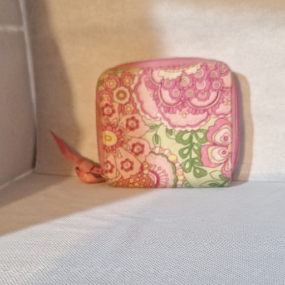 Vera Bradley Floral Pink Wallet - Picture 2 of 9